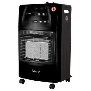 71417/B - STUFA A GAS PIEGHEVOLE 4.200W BLACK ACC. ELETTR.